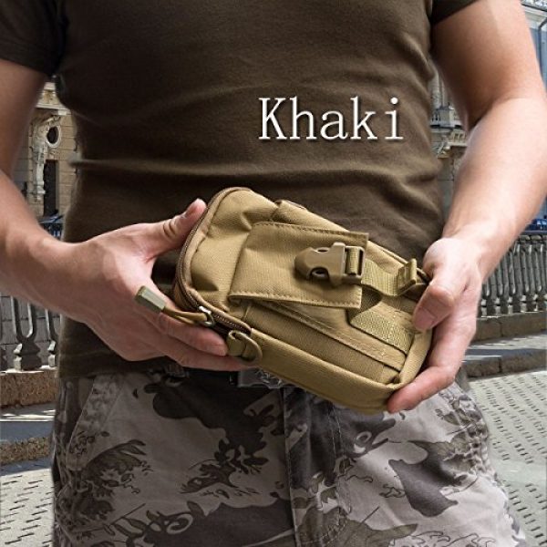 ofone Tactical Pouch 2 Tactical Molle Pouch Outdoor Sports Belt Waist Pack Bag Military Waist iPhone Gadget Money Pocket EDC Security Carry Case for Camping Hiking Mountaineering