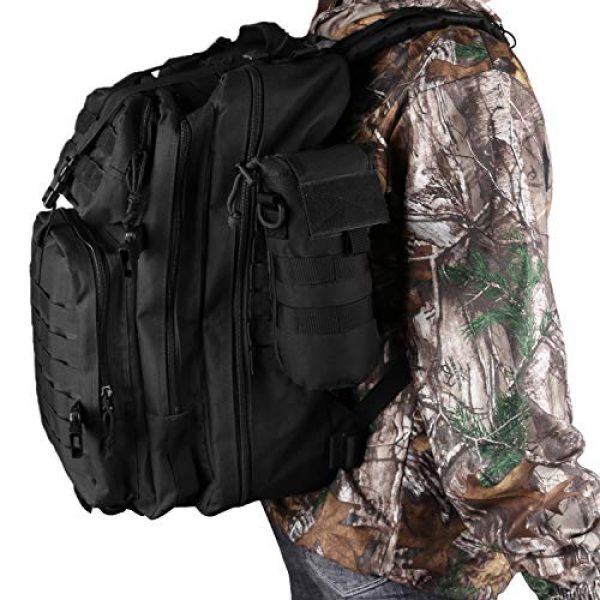 AMYIPO Tactical Pouch 7 AMYIPO Folding Water Bottle Pouch Molle Tactical Holder Storage Bag for 32oz Carrier