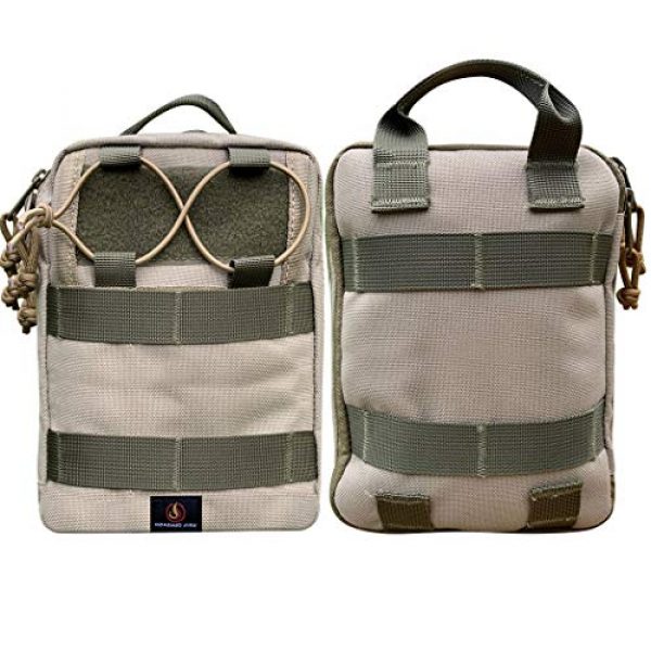 ROARING FIRE Tactical Pouch 3 ROARING FIRE Ember Pro MOLLE EDC Utility Organizer Pouch is Small and Compact to Carry Knives, Flashlights, Pens, a Small Notebook, EDC Gear, USB Cables, Earphones, Power Bank and etc