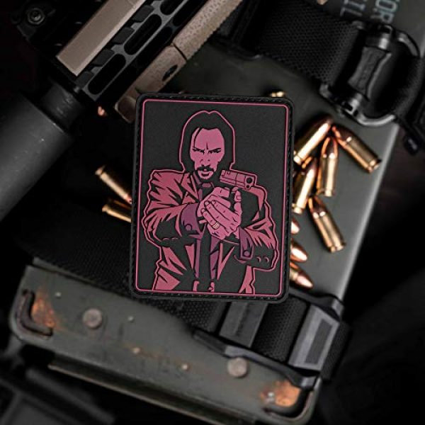NEO Tactical Gear Airsoft Morale Patch 2 John Wick Baba Yaga On Target PVC Morale Patch - Hook Backed by NEO Tactical