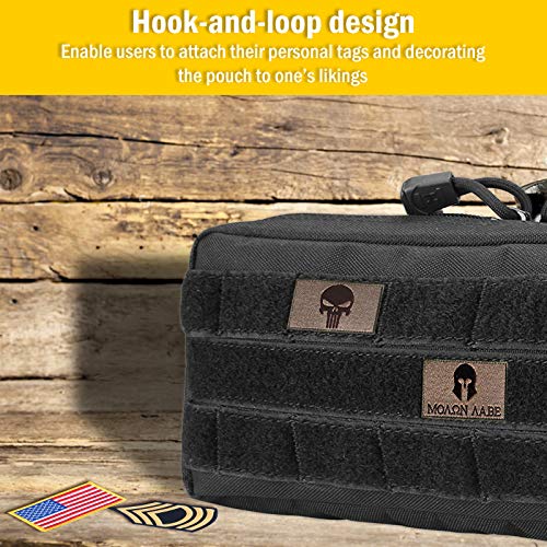 ProCase Tactical Admin Pouch - MOLLE Compatible EDC Organizer For Tools & Gear, Black