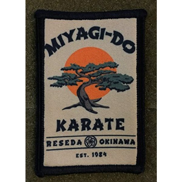RedheadedTshirts Airsoft Morale Patch 2 Karate Kid Miyagi Do Morale Tactical Military Patch Made in the USA Perfect for your rucksack,pack bag, Molle Gear operator hat or cap! 2x3"
