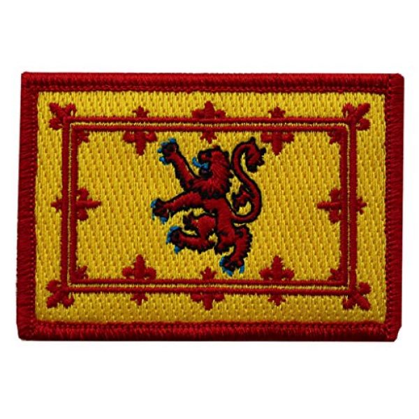 Gadsden and Culpeper Airsoft Morale Patch 1 Lion Rampant of Scotland Flag Tactical Morale Patch - 2"x3"