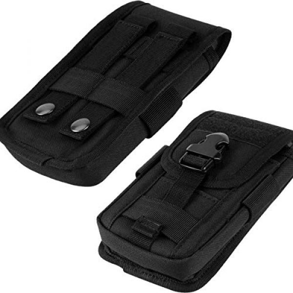 IronSeals Tactical Pouch 5 IronSeals Tactical Cell Phone Holster Pouch & Adjustable Interphone Storage Bag for Two Ways Walkie-Talkie