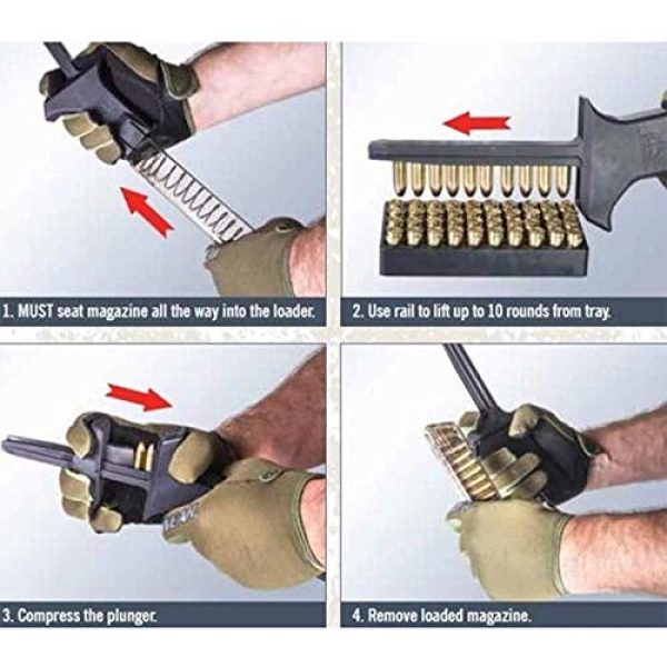 LUCKYYL Tactical Accessory 3 Speed Loader No Hurt Thumbs Fast Durable Include Single and Double-Stack Magazines Speedloader for 9mm 40 S&W (Upgrade)