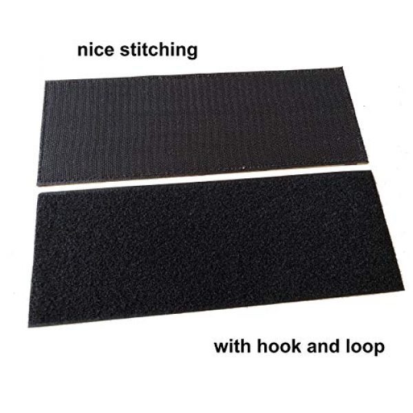 TIMTAC Airsoft Morale Patch 3 TIMTAC Large Police Patch with Hook and Loop (White, 11x4 inch)