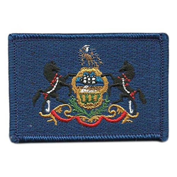 Gadsden and Culpeper Airsoft Morale Patch 1 Tactical State Patch - Pennsylvania - View Colors