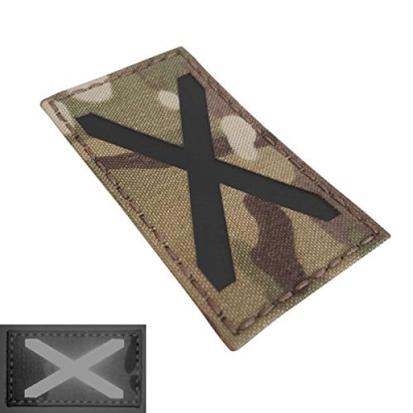 Tactical Freaky Airsoft Morale Patch 3 Multicam Infrared IR Alabama Flag Scotland 3.5x2 IFF Tactical Morale Fastener Patch