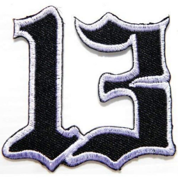 Rider Biker Patch Airsoft Morale Patch 3 Lucky Number 13 Biker Motorcycles Jacket T-shirt Embroidered Sew Iron on Patch,Size 2.5 inch x 2.25 inch