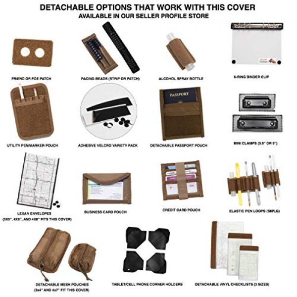 TACTICAL NOTEBOOK COVERS.COM Tactical Pouch 2 Tactical Leaderbook Cover System, Zippered, Fits notebooks from 9 x 6" up to 9.75 x 7