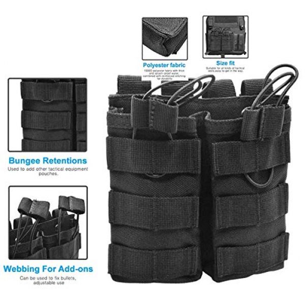 Onepin Tactical Pouch 3 Tactical Triple Double Single M4/M16 Open Top Molle Mag Pouch