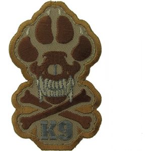 MilSpec Monkey Airsoft Morale Patch 1 K9 Morale Patch (Desert (Tan))