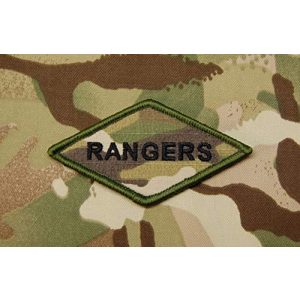 BritKitUSA Airsoft Morale Patch 1 BritKitUSA Multicam Rangers Diamond Morale Patch 75th Ranger Regiment Fort Benning US Army