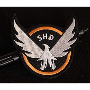 Embroidered Patch Airsoft Morale Patch 1 The Division Agent SHD 3D Tactical Patch Military Embroidered Morale Tags Badge Embroidered Patch DIY Applique Shoulder Patch Embroidery Gift Patch