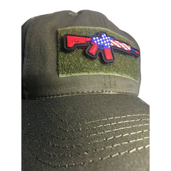 Empire Tactical USA Airsoft Morale Patch 3 The Freedom Tactical AR-15 Patriot - PVC/Rubber Morale Patch 3.25 x 2"