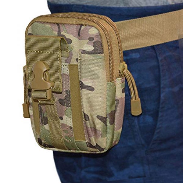 LY-LONGER Tactical Pouch 7 LY-LONGER Universal Outdoor Waist Bag, Tactical EDC Molle Pouch Camping Trekking Belt Purse Pouch Phone Case Phone Bags Camouflage Mobile Phone Bag