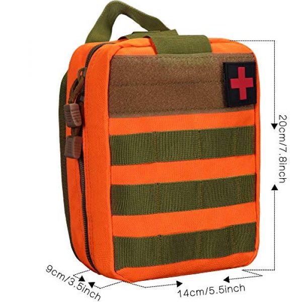 ZMYGOLON Tactical Pouch 4 ZMYGOLON MOLLE Accessories Utility Pouch,Nylon Tactical Bag Medical First Aid Pouch for Outdoor Hunting Camping Training Waterproof