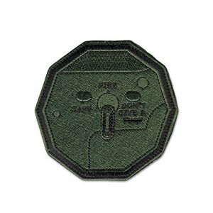 BASTION Airsoft Morale Patch 1 BASTION Morale Patches (Don't Give F Switch, ODG) | 3D Embroidered Patches with Hook & Loop Fastener Backing | Well-Made Clean Stitching | Military Patches for Tactical Bag, Hats & Vest