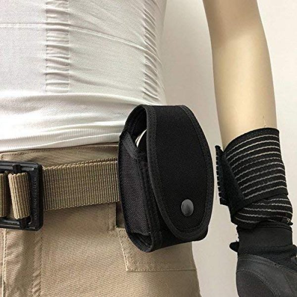 CyberDyer Tactical Pouch 3 CyberDyer Handcuff Holder Law Enforcement Military Standard Handcuff Pouch Belt Loop Black Handcuff Case