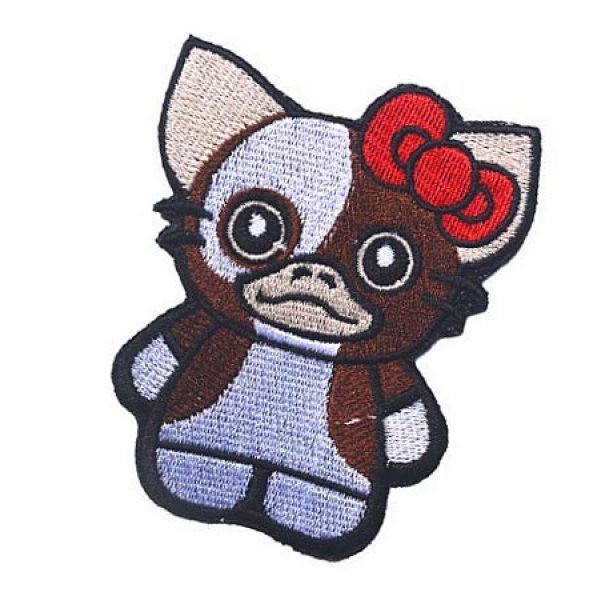 Embroidery Patch Airsoft Morale Patch 3 Warrior Hello Kitty Military Hook Loop Tactics Morale Embroidered Patch
