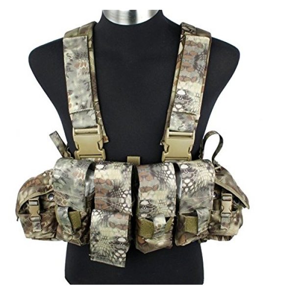 TMC Airsoft Tactical Vest 1 TMC Tactical Military 961A Kryptek MAD Camo Chest Rig for Airsoft Paintball