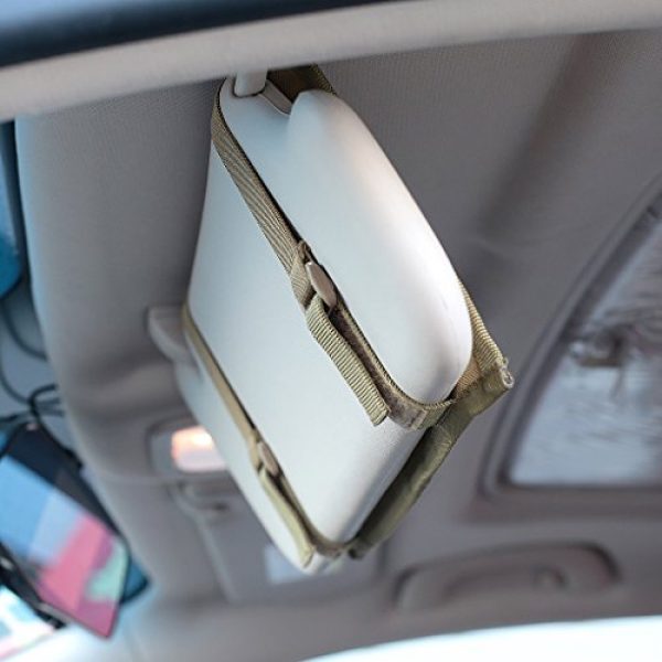 LIVIQILY Tactical Pouch 6 LIVIQILY Tactical MOLLE Vehicle Visor Panel Truck Car Sun Visor Organizer Holder Pouch Sunshade Storage Bag Fits Most Vehicles