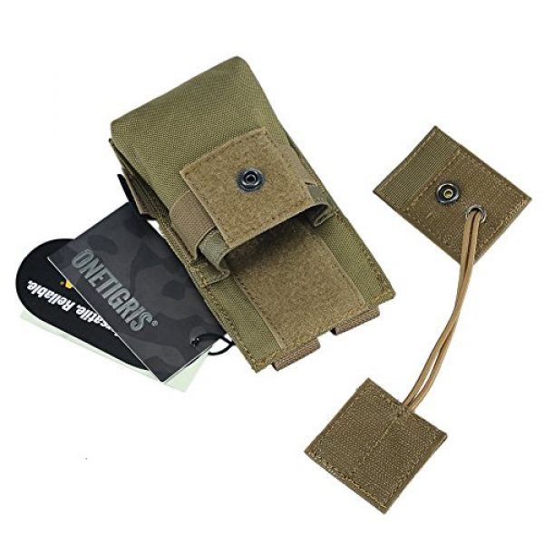 OneTigris Tactical Pouch 4 OneTigris MOLLE Radio Holder Tactical Cordura Nylon Short Radio Pouch for BaoFeng UV-5R/UV-82