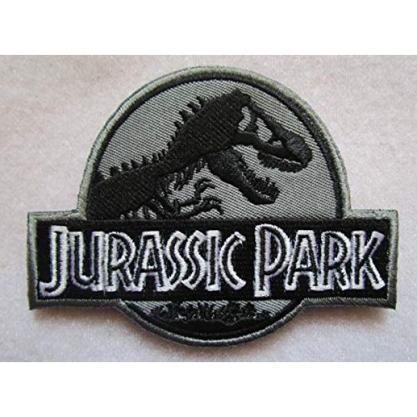 Embroidered Patch Airsoft Morale Patch 1 Jurassic Park 3D Tactical Patch Military Embroidered Morale Tags Badge Embroidered Patch DIY Applique Shoulder Patch Embroidery Gift Patch