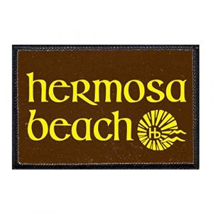 P PULLPATCH Airsoft Morale Patch 1 Hermosa Beach Morale Patch | Hook and Loop Attach for Hats, Jeans, Vest, Coat | 2x3 in | by Pull Patch