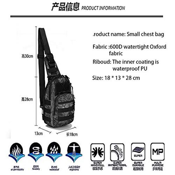 N&F Tactical Pouch 2 Tactical Pouches Gear, Tactical Sling Bag Military Rover Shoulder Sling Backpack Range Bag Everyday Carry Diaper Bag Pack Small, Fishing Backpack