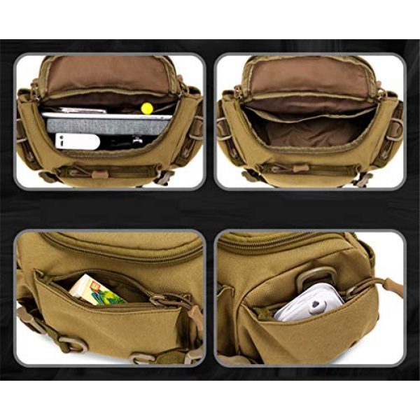 Finesdear Tactical Pouch 7 Finesdear Waterproof Waist Belt Bags Canvas Phone Bag Tactical Pocket for Outdoor Sports