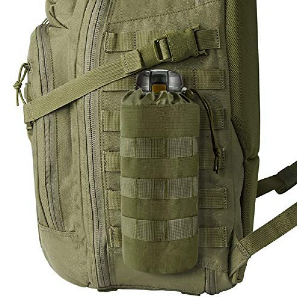 FRTKK Tactical Pouch 6 FRTKK Tactical MOLLE Water Bottle Pouch with Drawstring Open Top & Mesh Bottom, Military Water Bottle Holder Bag Sports Travel Hydration Carrier