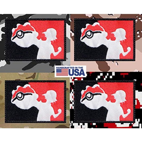 Tactical Patch Works Airsoft Morale Patch 4 Ash Pikachu Pokemon League Inspired Art Patch