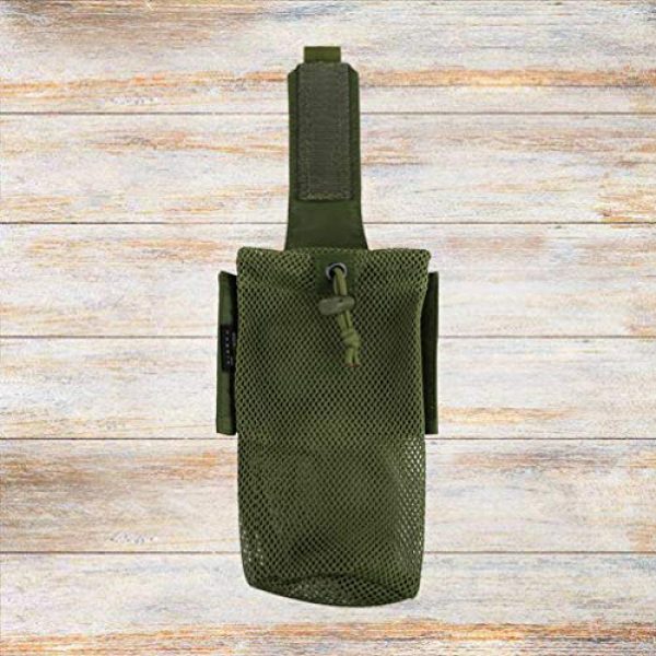 BESPORTBLE Tactical Pouch 5 BESPORTBLE Molle Bottle Bag Foldable Water Bottle Holder Carrier Pouch Vest Accessory Kit Storage Organizer for Walking Hiking (Black)