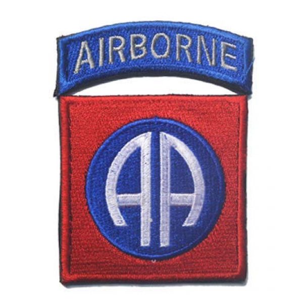 Tactical Embroidery Patch Airsoft Morale Patch 3 82nd Airborne Special Forces Tactical Embroidery Patch Hook & Loop Morale Patch Military Patch for Clothing Accessory Backpack Armband (2pcs)