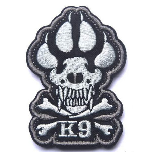 Tactical Embroidery Patch Airsoft Morale Patch 4 K-9 Paw Dog Claw Tracker Tactical Embroidery Patch Hook & Loop Morale Patch Military Patch for Clothing Accessory Backpack Armband (3pcs)