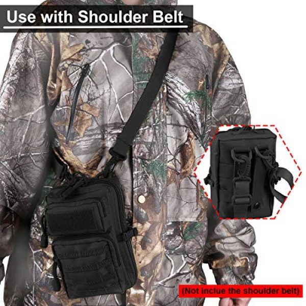 AMYIPO Tactical Pouch 6 AMYIPO MOLLE Pouch Multi-Purpose Compact Tactical Waist Bags Small Utility Pouch Mini Pocket