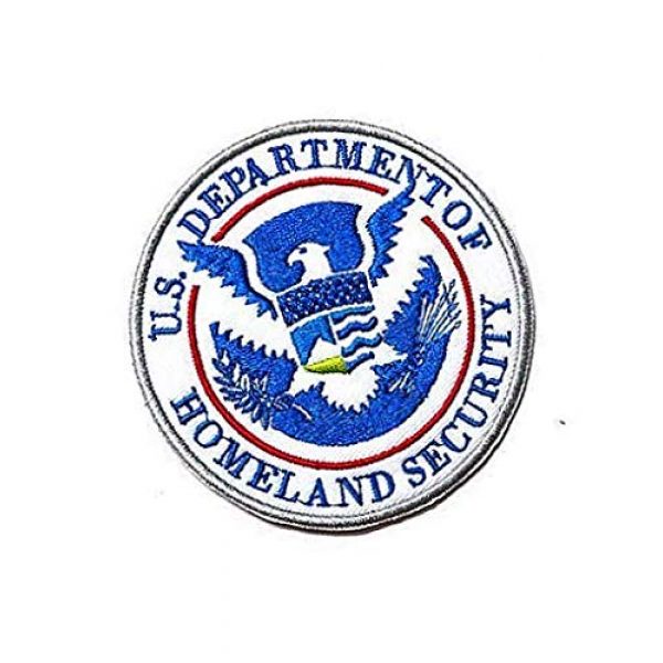 Embroidery Patch Airsoft Morale Patch 2 Department of Homeland Security Military Hook Loop Tactics Morale Embroidered Patch