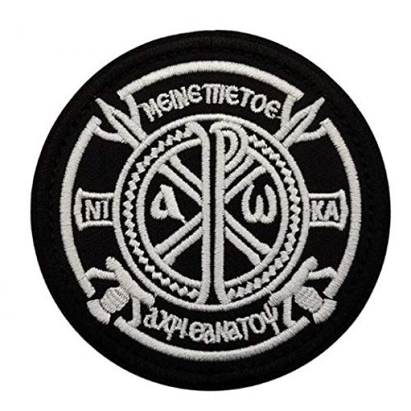 Tactical Embroidery Patch Airsoft Morale Patch 1 Russia Constantine's Cross Tactical Embroidery Patch Hook & Loop Morale Patch Military Patch for Clothing Accessory Backpack Armband