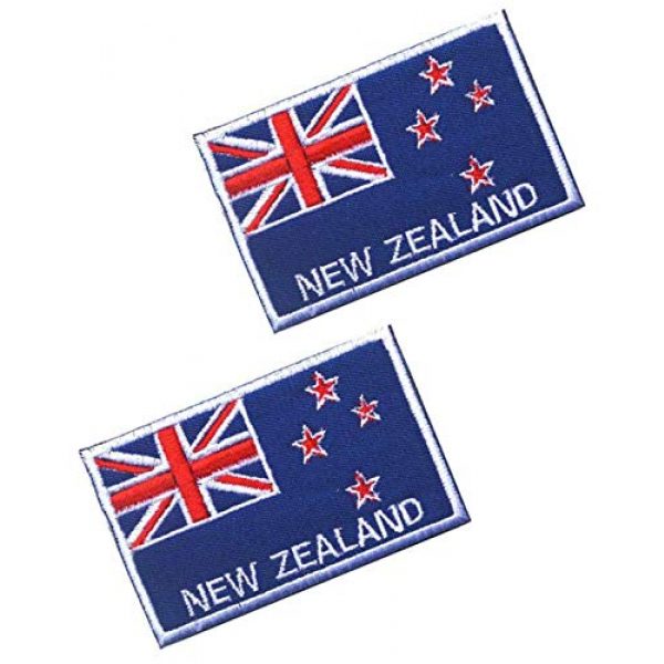 Tactical Embroidery Patch Airsoft Morale Patch 1 2pcs New Zealand Flag Embroidery Patch Military Tactical Morale Patch Badges Emblem Applique Hook Patches for Clothes Backpack Accessories
