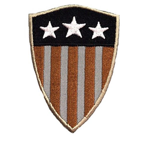 PakedDeals Airsoft Morale Patch 1 PakedDeals Captain America Shield America USA Stars and Stripes Morale Patch Police Law Enforcement Military Army Marines Navy Air Force Hook & Loop Backing
