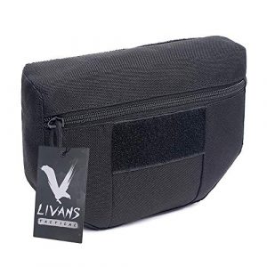LIVANS Tactical Pouch 1 LIVANS Tactical Dump Drop Pouch, Tactical Vest Add-on Bag Pack with Hook and Loop Mag Recovery Organizers for JPC CPC AVS Tactical Vest Airsoft