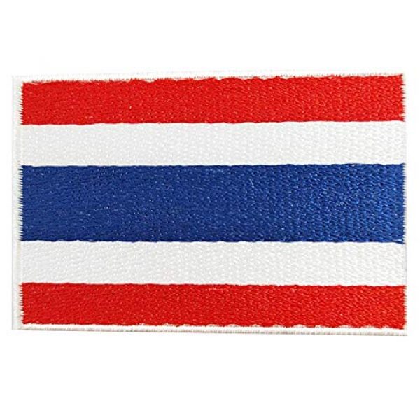 Heavens Tvcz Airsoft Morale Patch 1 Heavens Tvcz Flag Embroidered for Men Teens Women Charms Morale Patch with Hook and Loop Travel Thai Patriotic Scrapbook MC Biker Motorcycle Jeans Women Shoulder White Border Emblem