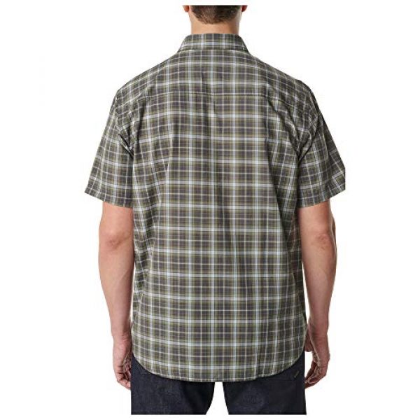 5.11 Tactical Shirt 2 5.11 Tactical Men's Poly-Cotton Hunter Plaid Short Sleeve Shirt, Style 71374