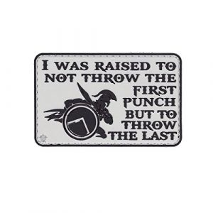 5ive Star Gear Airsoft Morale Patch 1 5ive Star Gear "First Punch Quote Morale Patch, One Size, Multi-Colored