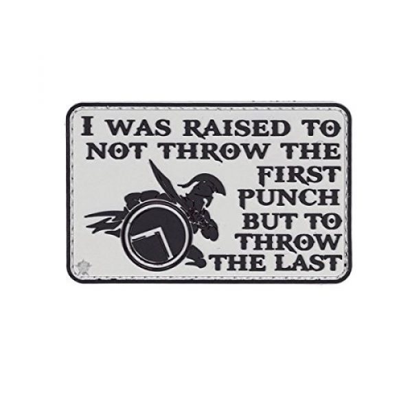 5ive Star Gear Airsoft Morale Patch 1 5ive Star Gear "First Punch Quote Morale Patch, One Size, Multi-Colored
