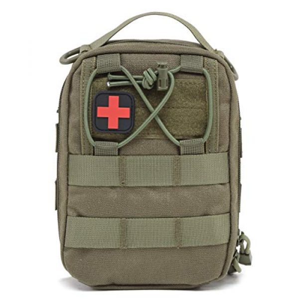 Azarxis Tactical Pouch 1 Azarxis First Aid Pouch, Tactical MOLLE Rip-Away EMT 1000D Nylon Medical IFAK Utility Bag Emergency Survival Gear for Hiking Camping Trekking Hunting Outdoor Activities