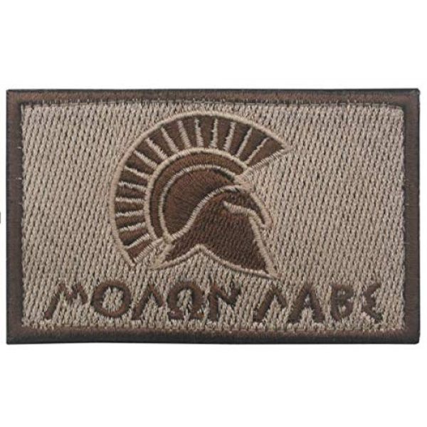 Tactical Embroidery Patch Airsoft Morale Patch 1 Spartan Molon Labe Tactical Embroidery Patch Hook & Loop Morale Patch Military Patch for Clothing Accessory Backpack Armband