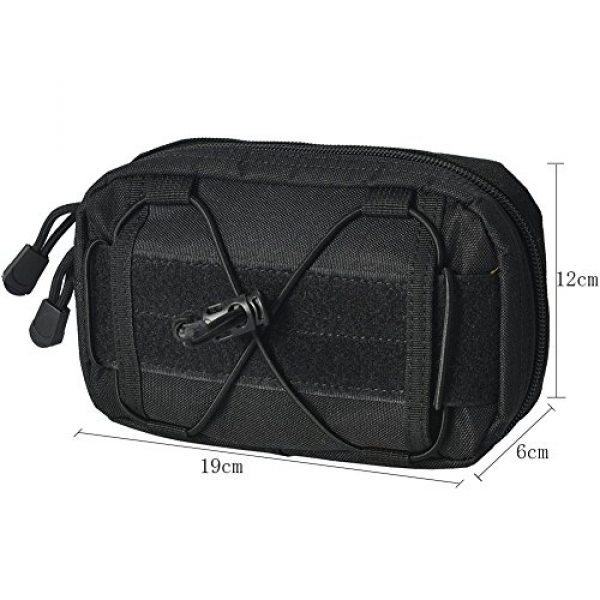 Messagee Tactical Pouch 3 Messagee Tactical Military Extension Pocket Pouch for Hunting and Camping