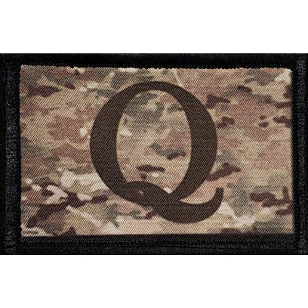 RedheadedTshirts Airsoft Morale Patch 1 Subdued Multicam Qanon Morale Patch Military Tactical Made in The USA